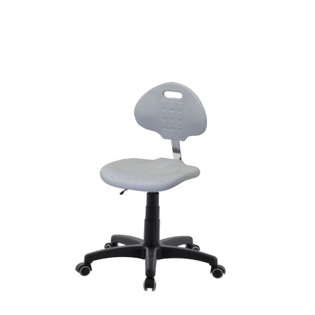 Krzesło obrotowe poliuretan popiel wspornik Axio Kpu01w-A1 kółka